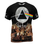 Shirt Front Pink Floyd Band Dsotm On The Road Vintage Shirt - OtherBrick