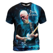 Shirt Front Pink Floyd David Gilmour Galaxy Dark Blue Mountain 3d Hoodie - OtherBrick