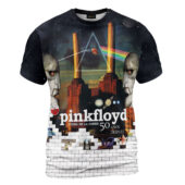 Shirt Front Pink Floyd The Wall 50 Years Dsotm Animals The Division Bell Endless Shirt - OtherBrick