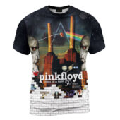 Shirt Front Pink Floyd The Wall Hammer Dsotm Animals Division Bell Pulse 3d Hoodie - OtherBrick