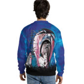 Sweater Back Pink Floyd Screaming Face The Wall Painting Light Blue 3d Hoodie - OtherBrick