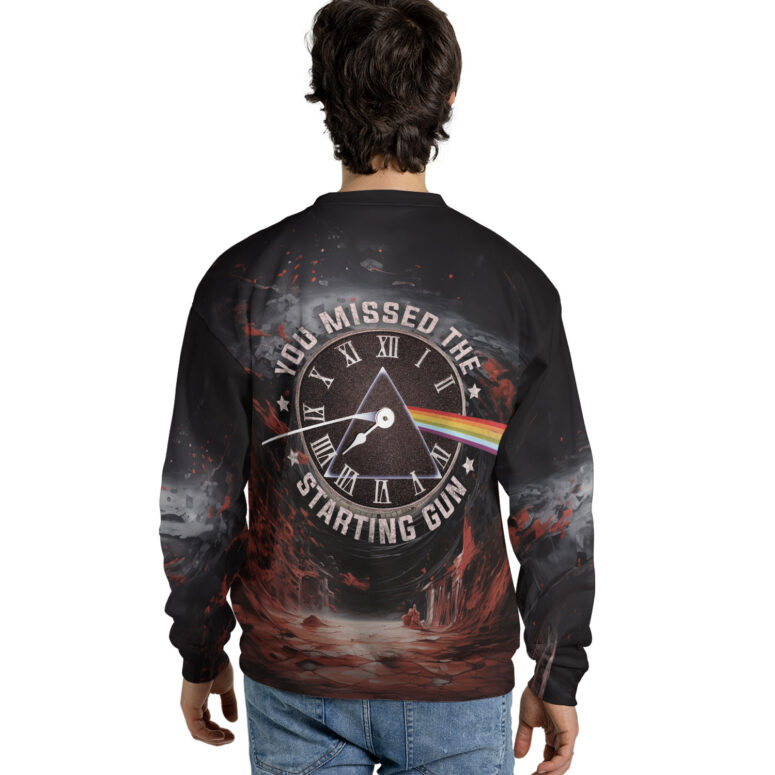 You Missed The Starting Gun Time Lyric x DSOTM Pink FLoyd Shirt You Missed The Starting Gun Time Lyric x DSOTM Pink FLoyd Shirt