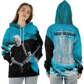 Ziphoodie David Gilmour Luck And Strange 2024 Tour Dates Blue Hoodie - OtherBrick