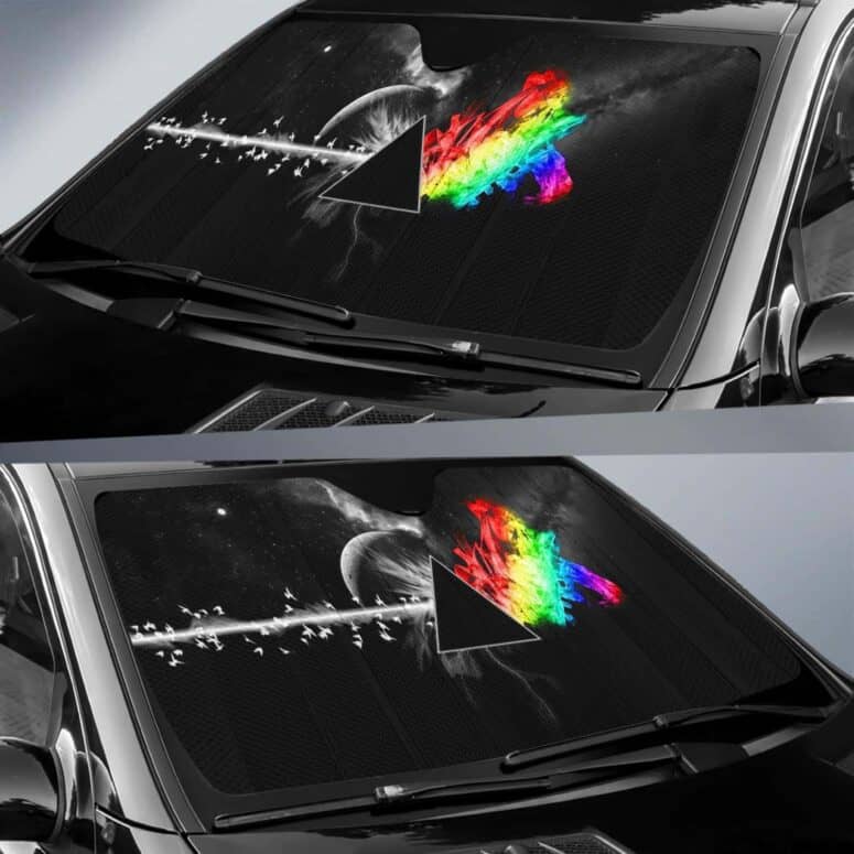 Dark Side Of the Moon in Space Digital Art Auto Sun Shade Dark Side Of the Moon in Space Digital Art Auto Sun Shade