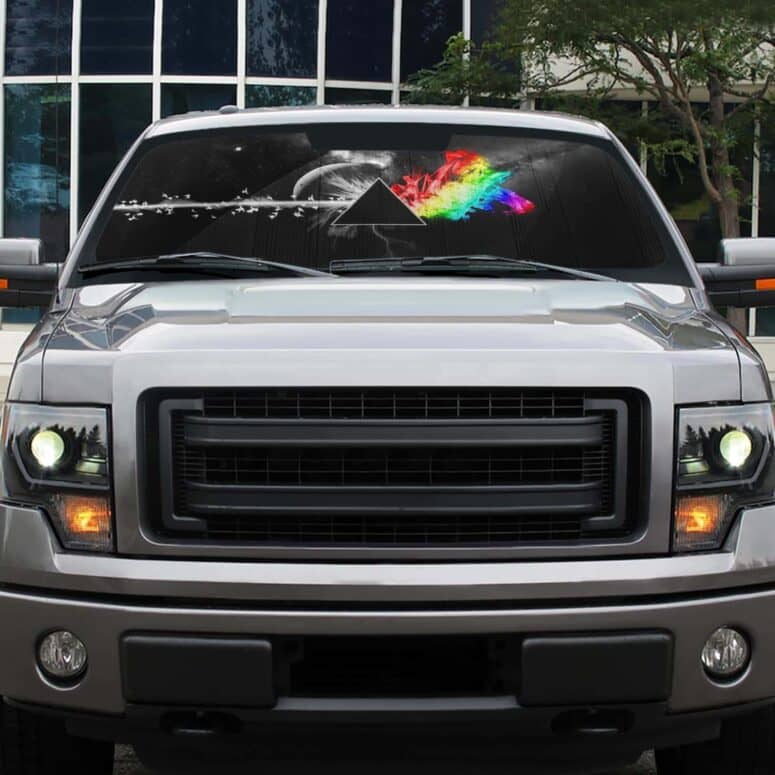 Dark Side Of the Moon in Space Digital Art Auto Sun Shade Dark Side Of the Moon in Space Digital Art Auto Sun Shade