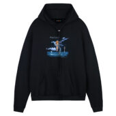 Aquatic Shine On Pink Floyd Front Hoodie Black - OtherBrick