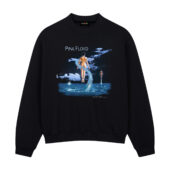 Aquatic Shine On Pink Floyd Front Sweatshirt Black - OtherBrick