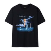 Aquatic Shine On Pink Floyd Front Tshirt Black - OtherBrick