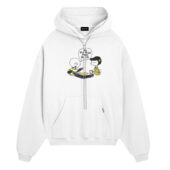 Charlie Brown No Pink Floyd Music No Life Dsotm Front Hoodie White - OtherBrick