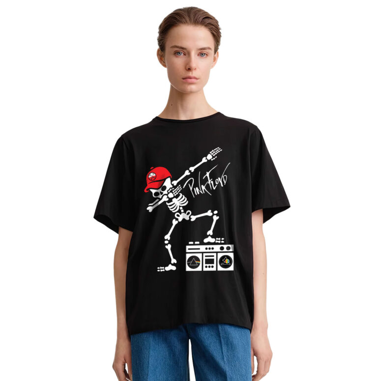 Dark Side Of Skeleton Dab dabbing The Wall Pink Floyd Shirt Dark Side Of Skeleton Dab dabbing The Wall Pink Floyd Shirt
