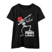 Dark Side Of Skeleton Dab Dabbing Front Wtee Black - OtherBrick