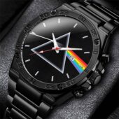 Dark Side Of The Moon Pink Floyd Gentleman Powermatic Silver Watch Black - OtherBrick