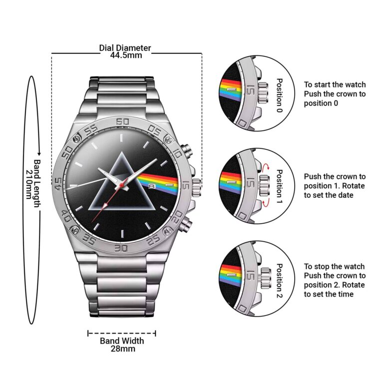 Dark Side Of The Moon Pink Floyd Gentleman Powermatic Silver Watch Dark Side Of The Moon Pink Floyd Gentleman Powermatic Silver Watch