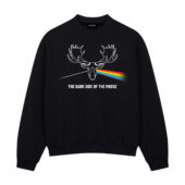 Dark Side Of The Moose Front Sweatshirt Black - OtherBrick