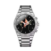 Fecking Flowers Gentleman Powermatic Silver Watch Front - OtherBrick