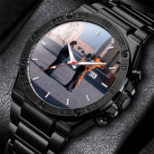 Handshake Wish You Were Here Gentleman Powermatic Silver Watch Black - OtherBrick