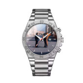 Handshake Wish You Were Here Gentleman Powermatic Silver Watch Front - OtherBrick