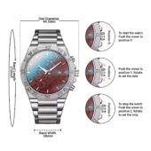 Meddle Album Cover Pink Floyd Gentleman Powermatic Silver Watch Guide 9 - OtherBrick
