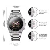 Owl What Do You Want From Me Gentleman Powermatic Silver Watch Guide 4 - OtherBrick