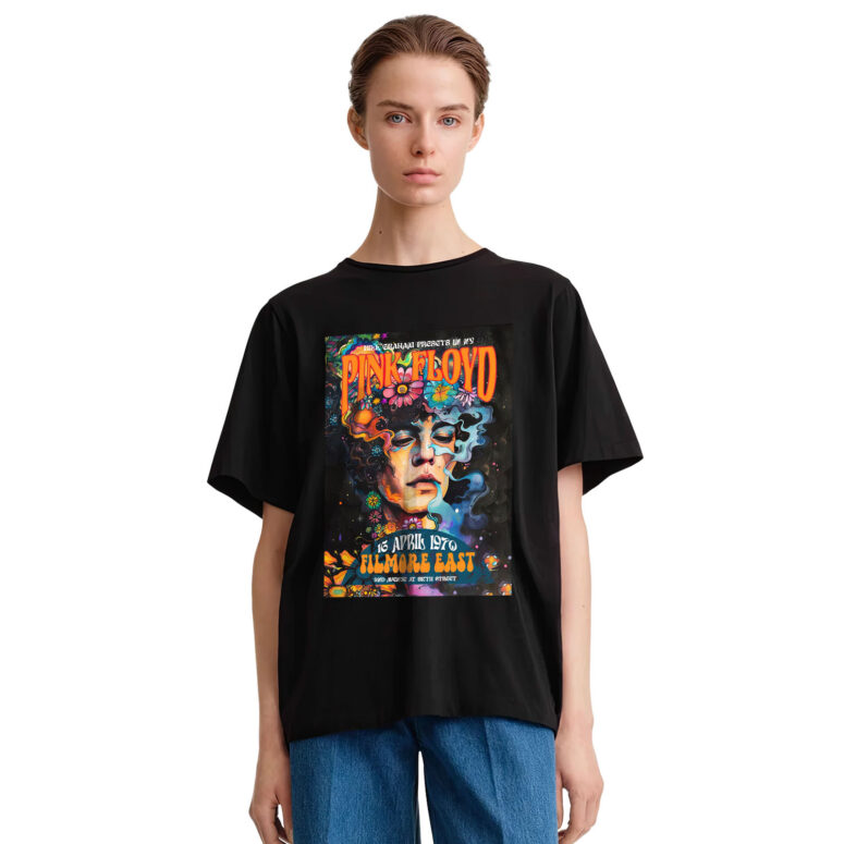 1970 Fillmore East Exhibition Concert Pink Floyd Shirt