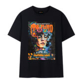 Pink Floyd 1970 Filmore East Exhibition Concert Front Tshirt Black - OtherBrick