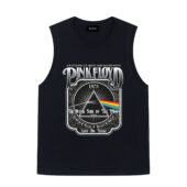 Pink Floyd 1973 Tour The Dark Side Of The Moon Front Tank Black - OtherBrick