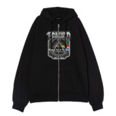Pink Floyd 1973 Tour The Dark Side Of The Moon Front Ziphoodie Black - OtherBrick