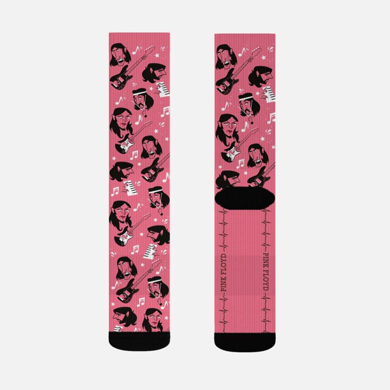 Pink Floyd Band Cartoon Pink Art Socks