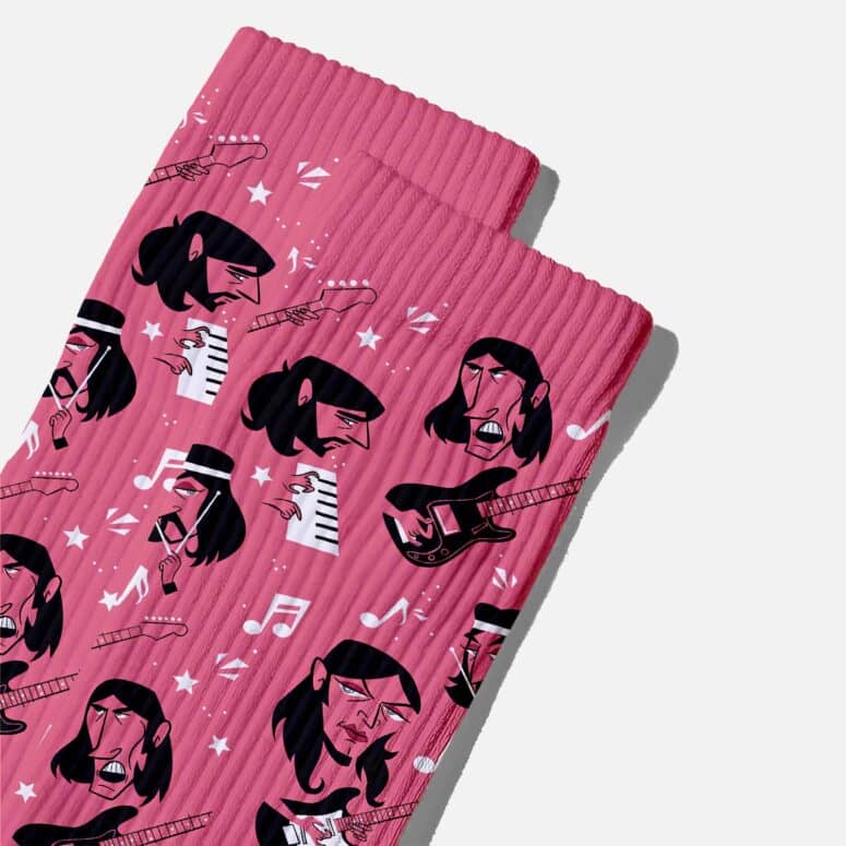 Pink Floyd Band Cartoon Pink Art Socks