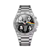 Pink Floyd Band Dsotm Gentleman Powermatic Silver Watch Front - OtherBrick