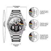 Pink Floyd Band Dsotm Gentleman Powermatic Silver Watch Guide1 - OtherBrick