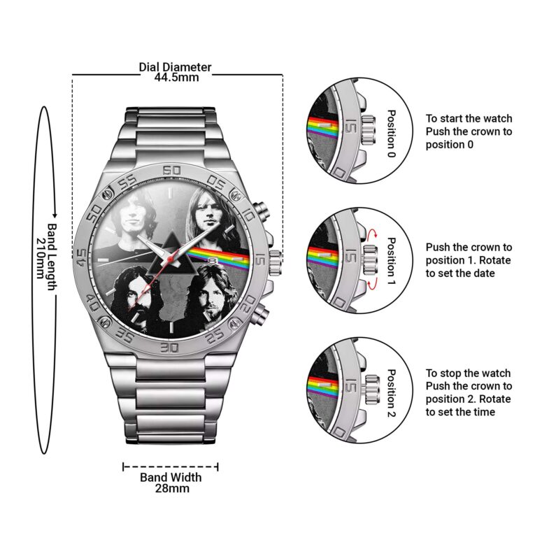 Pink Floyd Band DSOTM Gentleman Powermatic Silver Watch