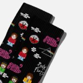 Pink Floyd Band Icon Pixel Pattern Socks 1 - OtherBrick