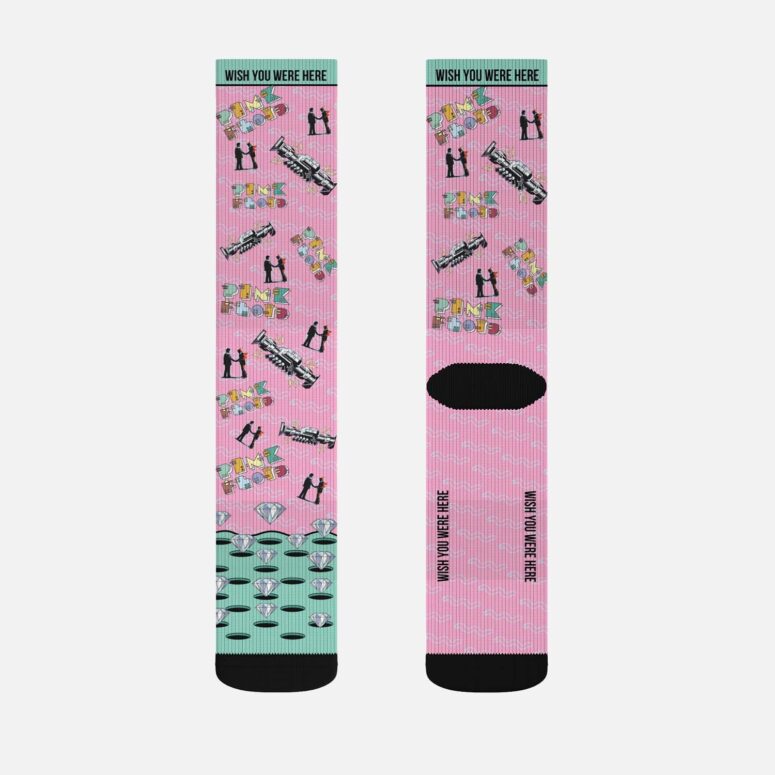 Wish You Were Here 1975 Diamond Pink Floyd Socks Wish You Were Here 1975 Diamond Pink Floyd Socks