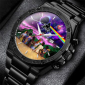 Pink Floyd Dsotm Back Art Gentleman Powermatic Silver Watch Black - OtherBrick