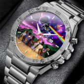 Pink Floyd Dsotm Back Art Gentleman Powermatic Silver Watch Silver - OtherBrick