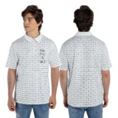 Pink Floyd The Wall Album Cover Mockup Polo Shirt (men) - OtherBrick