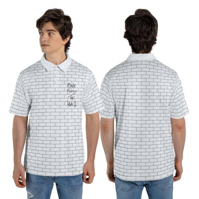 Pink Floyd The Wall Album Cover Polo Shirt Pink Floyd The Wall Album Cover Polo Shirt