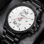 Pink Floyd The Wall Album Gentleman Powermatic Silver Watch Black - OtherBrick