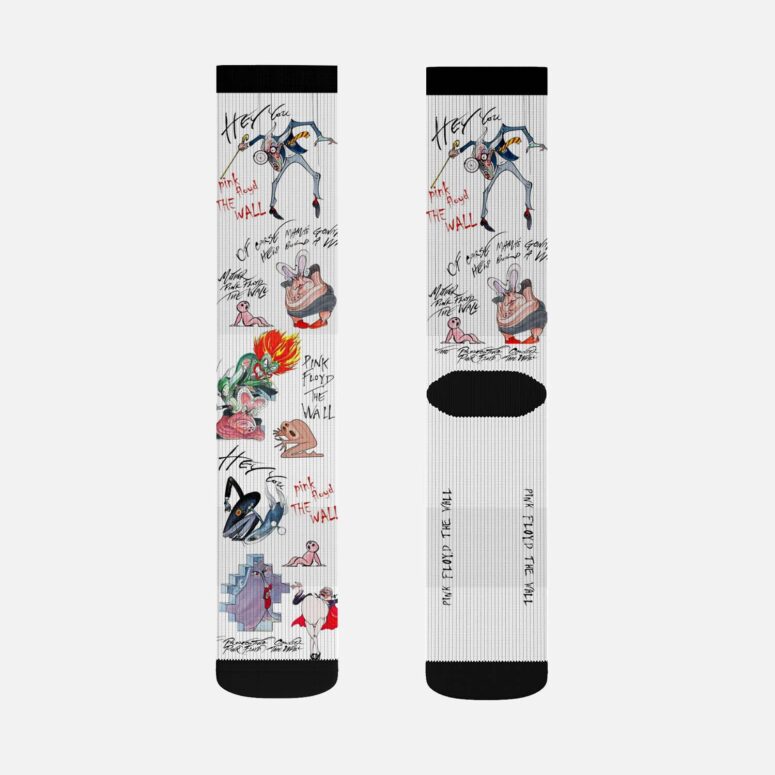 The Wall Wife Mother Teacher Pink Floyd Socks