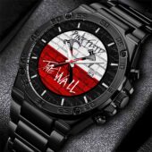 Pink Floyd The Wall Logo Gentleman Powermatic Silver Watch Black - OtherBrick