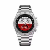 Pink Floyd The Wall Logo Gentleman Powermatic Silver Watch Front - OtherBrick
