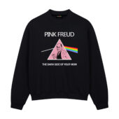 Pink Freud The Dark Side Of Your Mom Front Sweatshirt Black - OtherBrick
