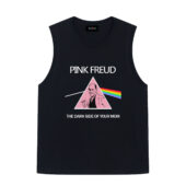 Pink Freud The Dark Side Of Your Mom Front Tank Black - OtherBrick