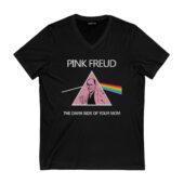 Pink Freud The Dark Side Of Your Mom Front Vneck Black - OtherBrick