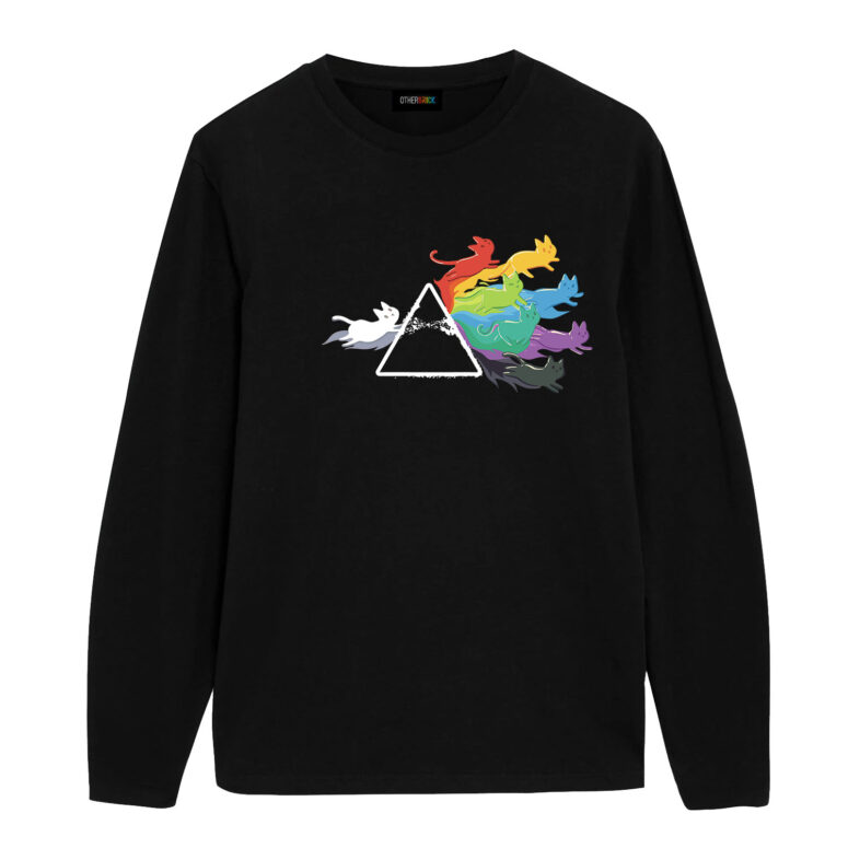 Prisma Rainbow Cats Dark Side Of The Moon Pink Floyd Shirt Prisma Rainbow Cats Dark Side Of The Moon Pink Floyd Shirt