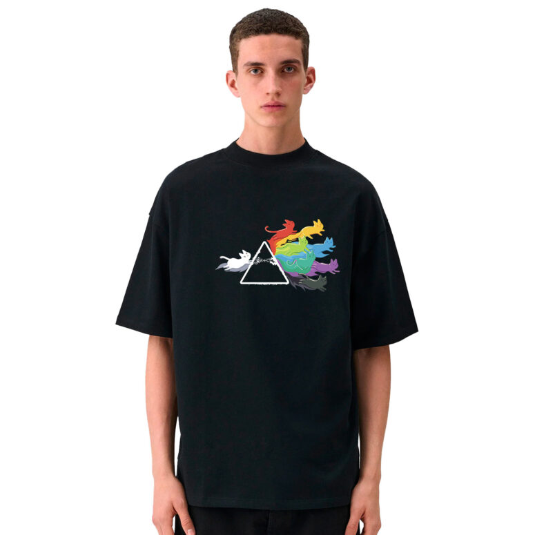 Prisma Rainbow Cats Dark Side Of The Moon Pink Floyd Shirt Prisma Rainbow Cats Dark Side Of The Moon Pink Floyd Shirt