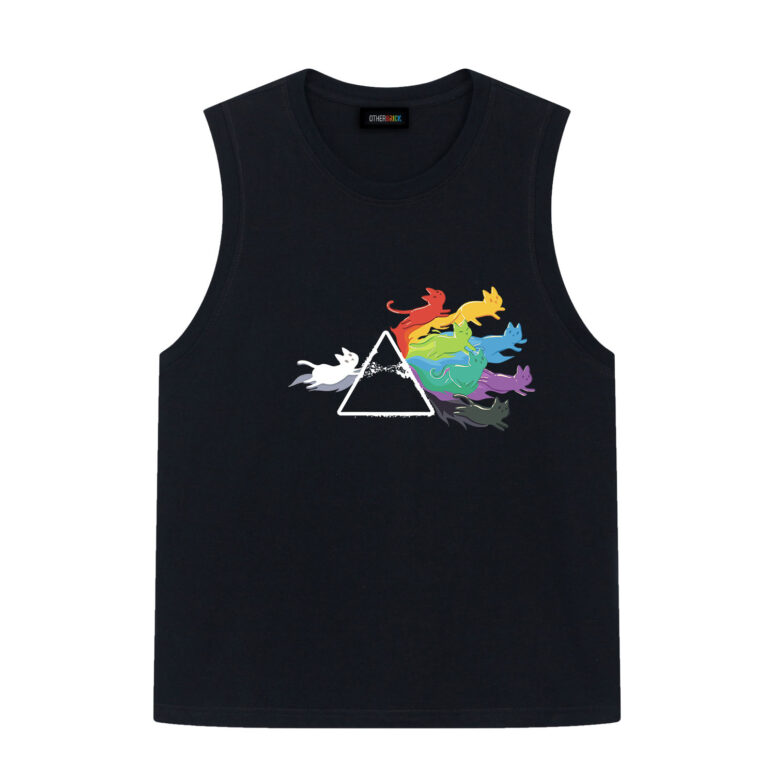 Prisma Rainbow Cats Dark Side Of The Moon Pink Floyd Shirt Prisma Rainbow Cats Dark Side Of The Moon Pink Floyd Shirt