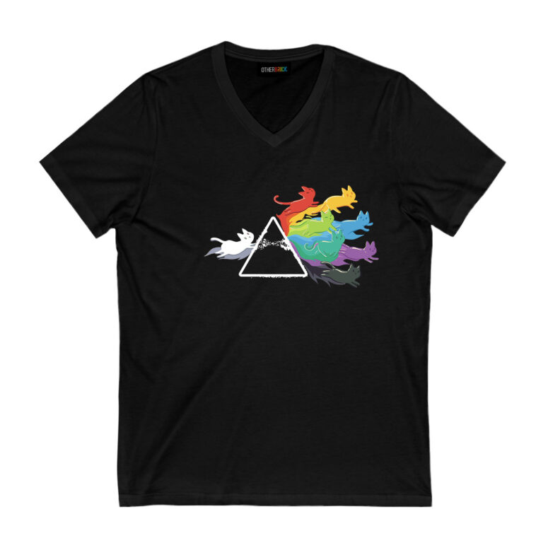 Prisma Rainbow Cats Dark Side Of The Moon Pink Floyd Shirt Prisma Rainbow Cats Dark Side Of The Moon Pink Floyd Shirt