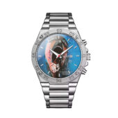 Screaming Face Pink Floyd Gentleman Powermatic Silver Watch Front - OtherBrick